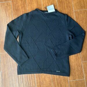 Blue Willi Black Crew Neck Sweater
